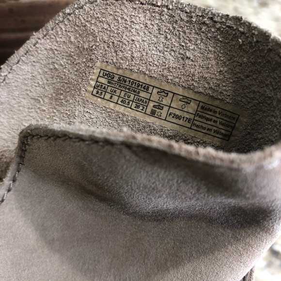 Ugg Australia Elora Leather Almond Toe Ankle Boots Sahara 9.5 - Picture 5 of 9